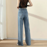 FlexCharm™ – Embroidered Loose Fit Jeans (Light Blue, S-XXXL Sizing)