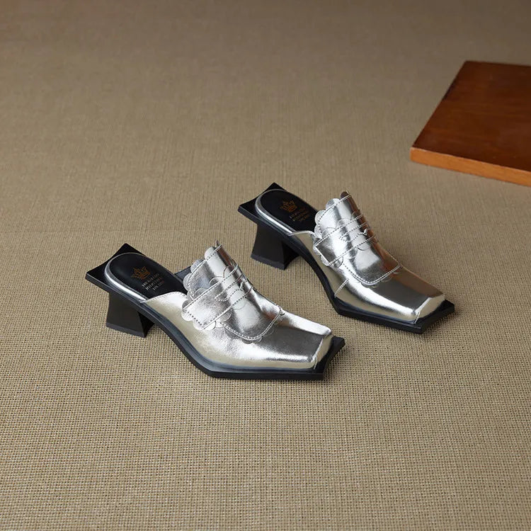 Women Rhinestone Mules Luxury Slippers