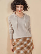 Women's 100% Cashmere Hooded Sweater