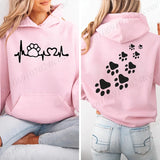 Cat Heart Graphic Hoodie