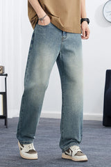 Men Korean Loose Jeans