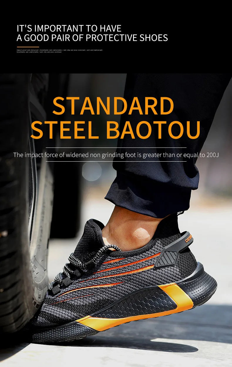 Men Lightweight Indestructible Work Boots