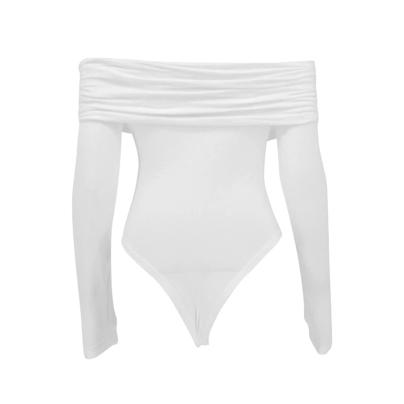 Y2K Black Long Sleeve Bodysuit – Party Clubwear