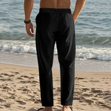 Men Cotton Linen Straight Pants