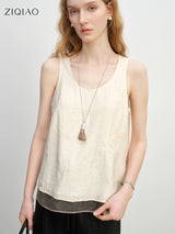 Minimalist Sleeveless Old Money Vest Top