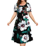 Women's Dresses Flower Elements Travel Party Dresses