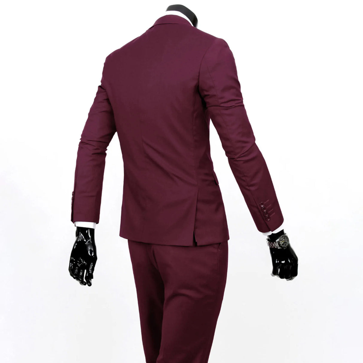 Men Slim Fit 3-Piece Formal Suit