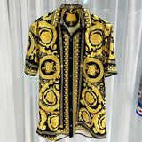 Men Silk Button Down Shirt