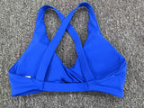 Women Twist Front Cross Back Sports Bra