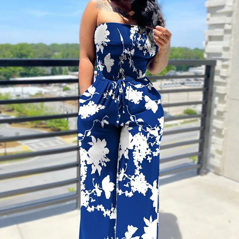 DotBella™ – Polka Dot Off Shoulder Jumpsuit (Playful, Retro & Summer-Ready)