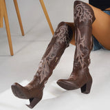Western Cowboy Knee High Boots – 2025