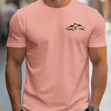 Men Mountain Print Tee