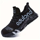 Men Anti-Puncture Reinforced Sole Safety Shoes