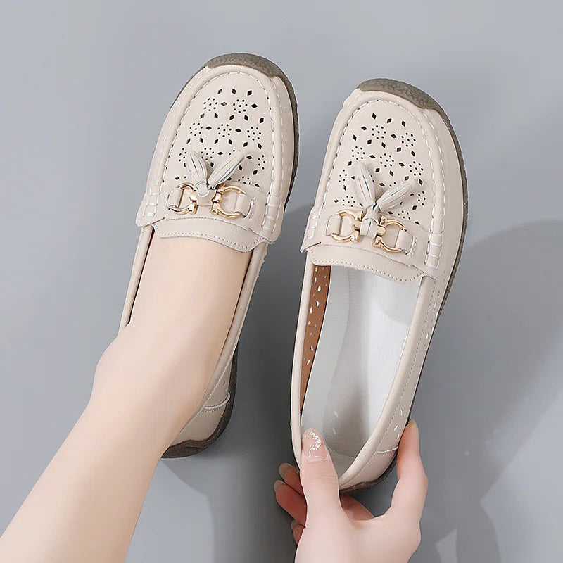 Round Toe Nurse Loafers – Soft Sole & Non-slip 2025