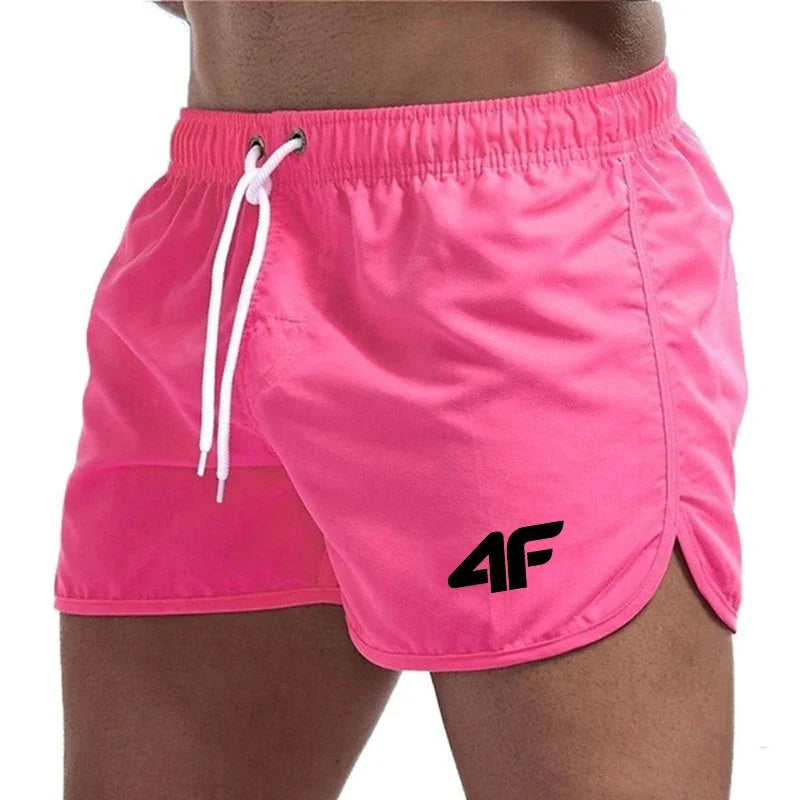 Men Drawstring Swim Shorts