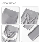 Women High Waist Push Up Sharkskin Leggings