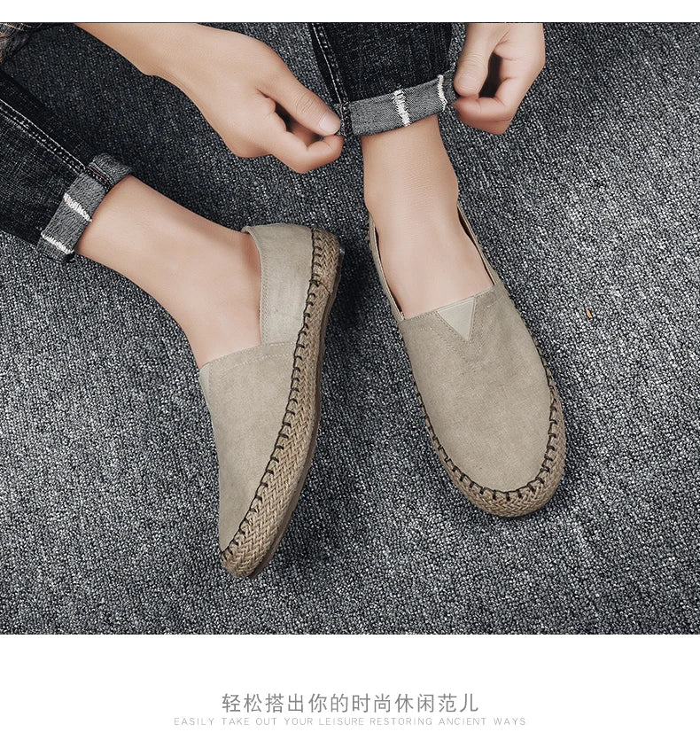 LinenStep™ Men’s Casual Linen Sneakers