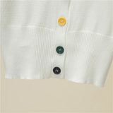 Women's Short Sleeve Crop Knit Sweater