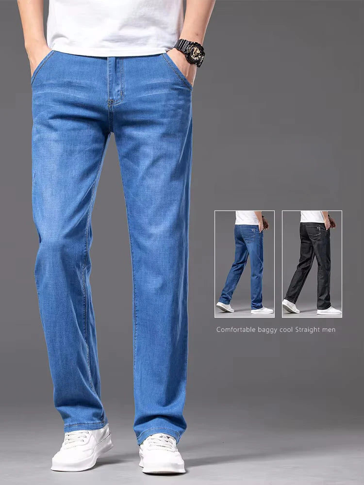 Men's Plus Size Straight Business Jeans