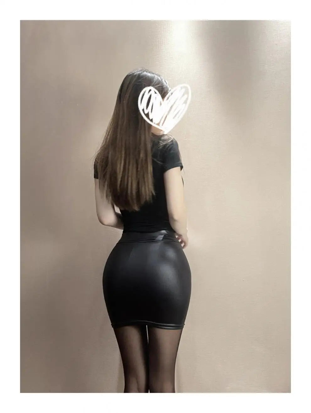 Women Faux Leather Mini Skirt