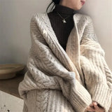 Women Hollow V-Neck Knit Cardigan