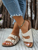 Women’s Luxury Square Toe Thick Sole Slides