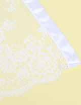 Women Plus Size White Lace Robe Long Sleeve Nightdress