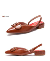 Women Ballet Flats Leather Bowknot Slip-On Shoes