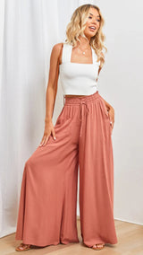 Women Summer Wide Leg Pants