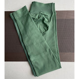 Women Seamless Ribbed Scrunch Yoga Leggings