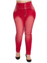 Women's Plus Size High Waist Denim Jeans