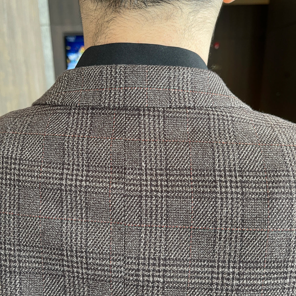 Men Plaid 3-Piece Business Suit