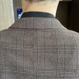 Men Plaid 3-Piece Business Suit