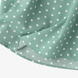 Women Polka Dot Oversize Tunic Top