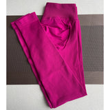 Women Seamless Ribbed Scrunch Yoga Leggings