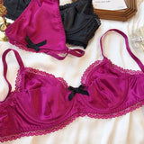 Women Ice Silk Push Up Set