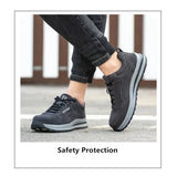Women Safety Shoes Anti Puncture Work Sneakers