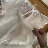 Women Vintage Lace Tulle Bandage Skirt