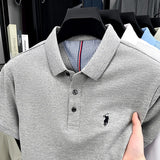 Men Cotton Embroidered Polo Shirt