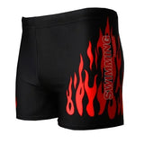 Men Flame Print Swim Briefs