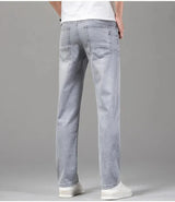 Men Grey Stretch Jeans