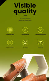 Women’s Beach Shoes Hemp Bottom Handmade Flats