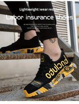 Men Anti-Puncture Reinforced Sole Safety Shoes