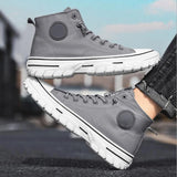 BritFlex™ Men’s High-Top Canvas Sneakers