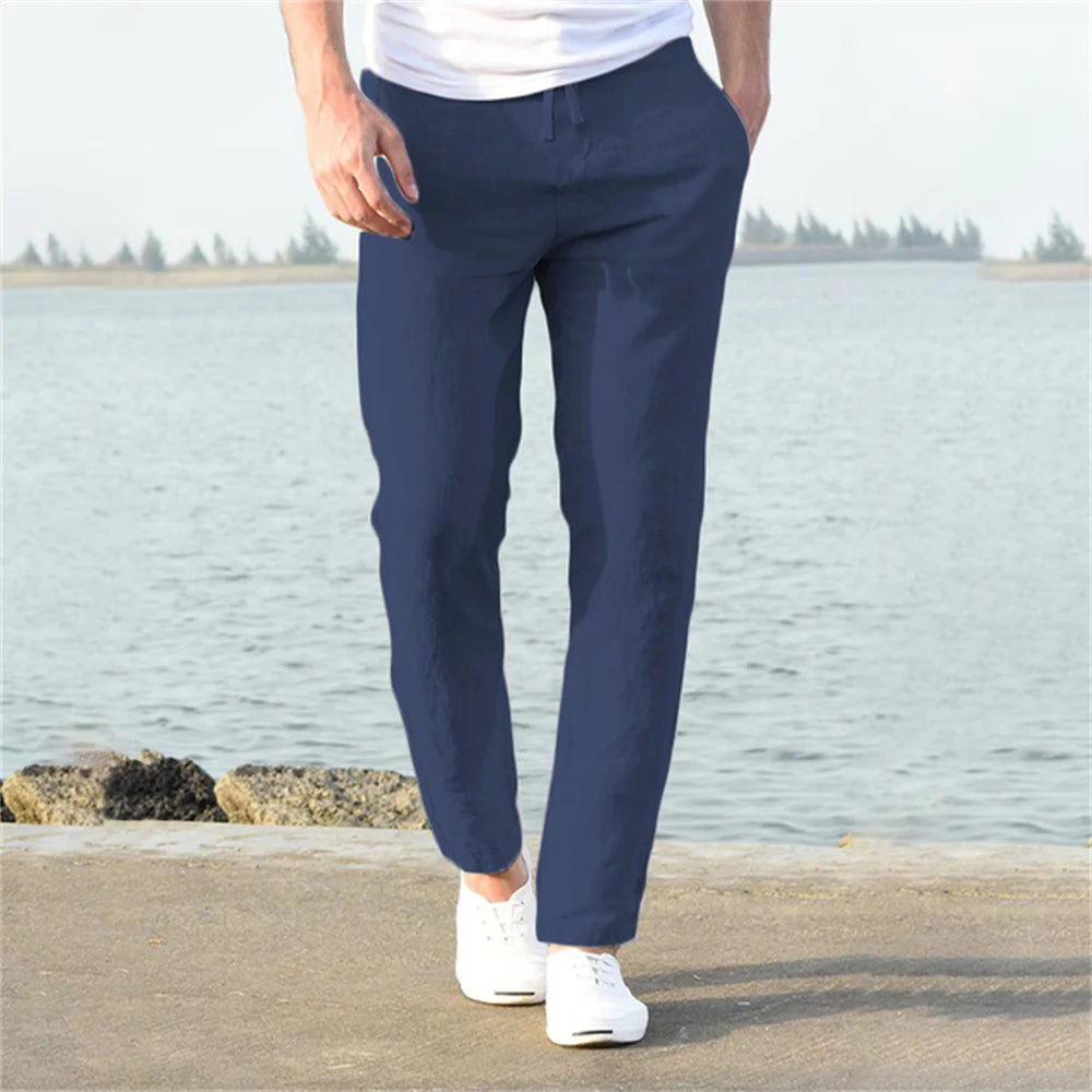 Men’s Cotton Linen Trousers