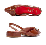 Women Ballet Flats Leather Bowknot Slip-On Shoes
