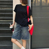 Women’s High Waist Denim Shorts - Casual Summer Fashion