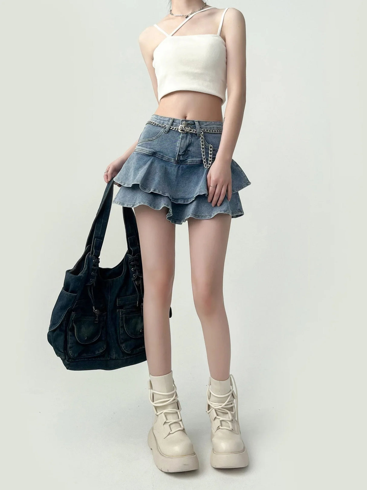 DoubleEdge™ – Anti-Slip Cake Skirt (Stretch Slim A-Line Layered)