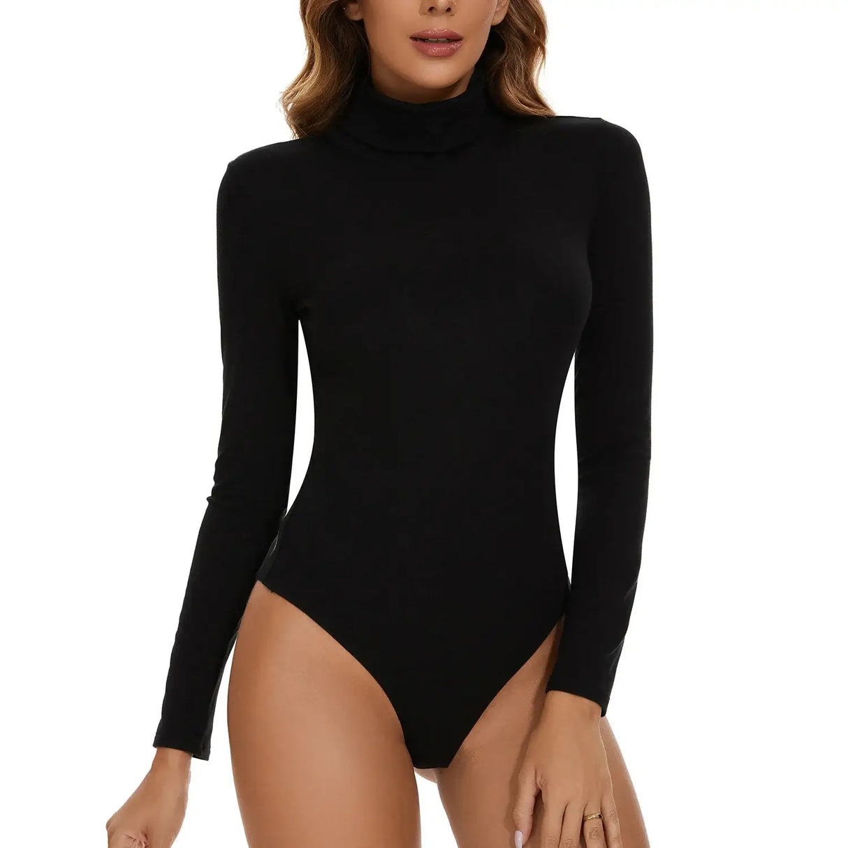 Women High Neck Long Sleeve Bodysuit