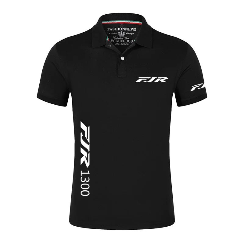 Men Motorcycle Logo Polo Shirt